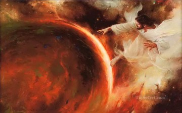 エホバは地球のカトリッククリスチャンを創造される Oil Paintings